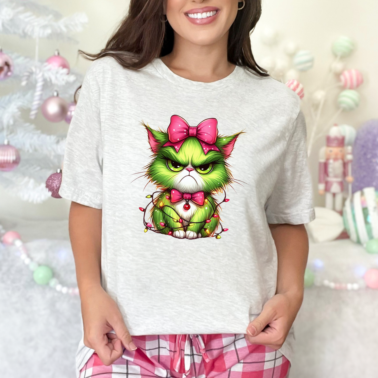 Angry Christmas Cat | Graphic Tee