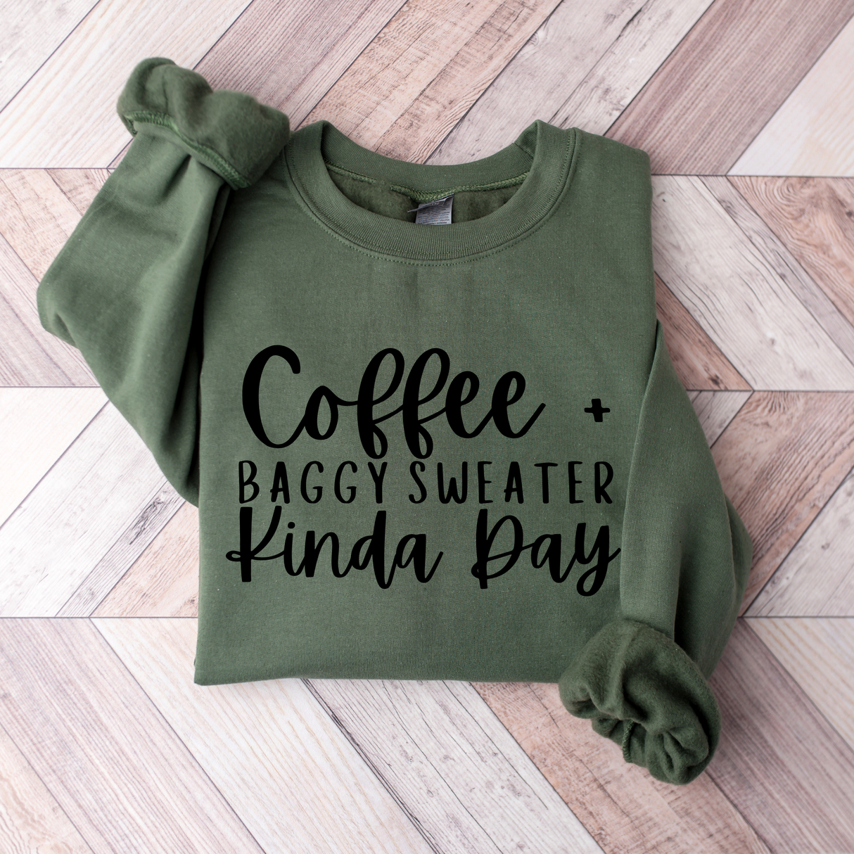 Coffee & Baggy | Graphic Sweatshirt