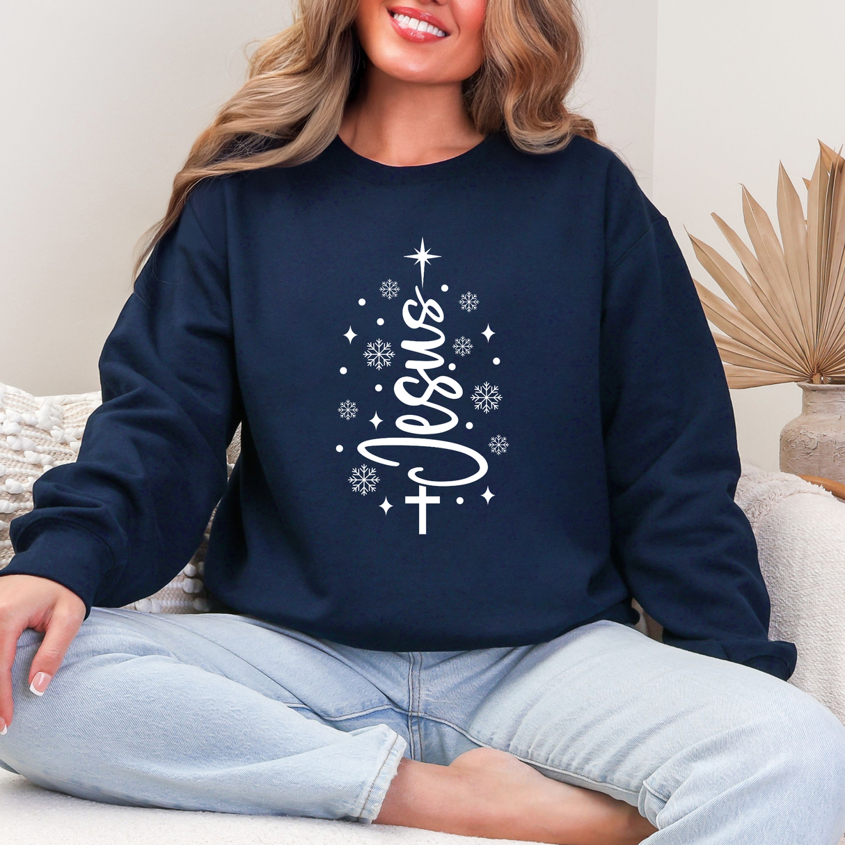 Jesus Christmas Tree | Graphic Sweatshirt