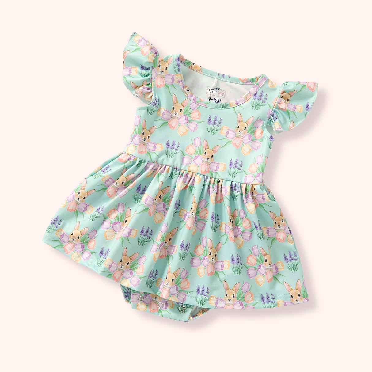 Bunny Bouquet Baby Skirted Bubble | Pete + Lucy