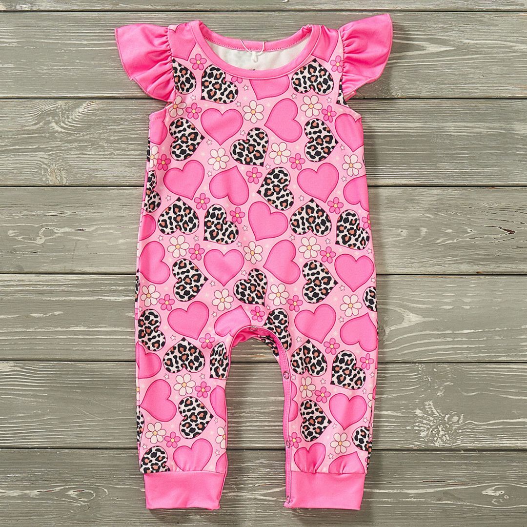 Wild Hearts Baby Romper by Pete + Lucy