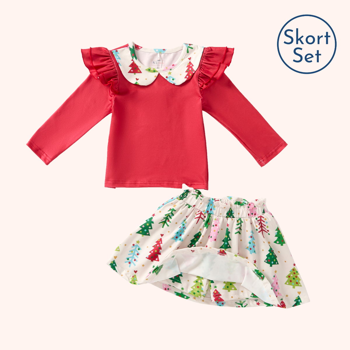 Christmas Tree Splendor Skorts Set | Pete + Lucy
