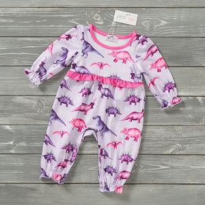 Snowy Dinos Baby Romper By Pete and Lucy