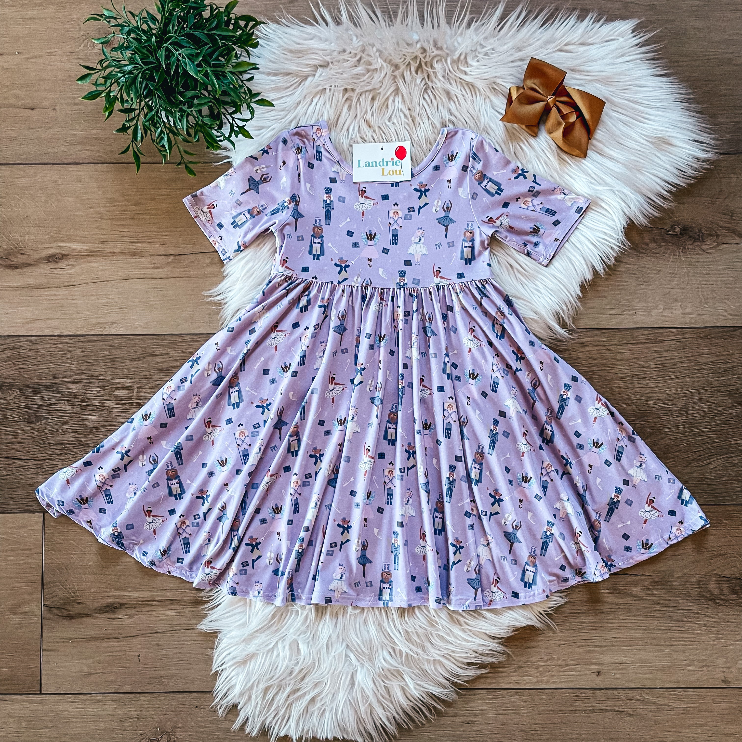 Nutcracker Ballet Bamboo Twirl Dress by Landrie Lou