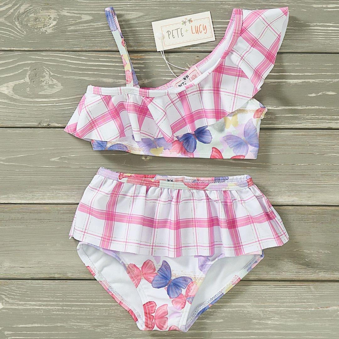 Free Like A Butterfly Two Piece Swim Set by Pete and Lucy