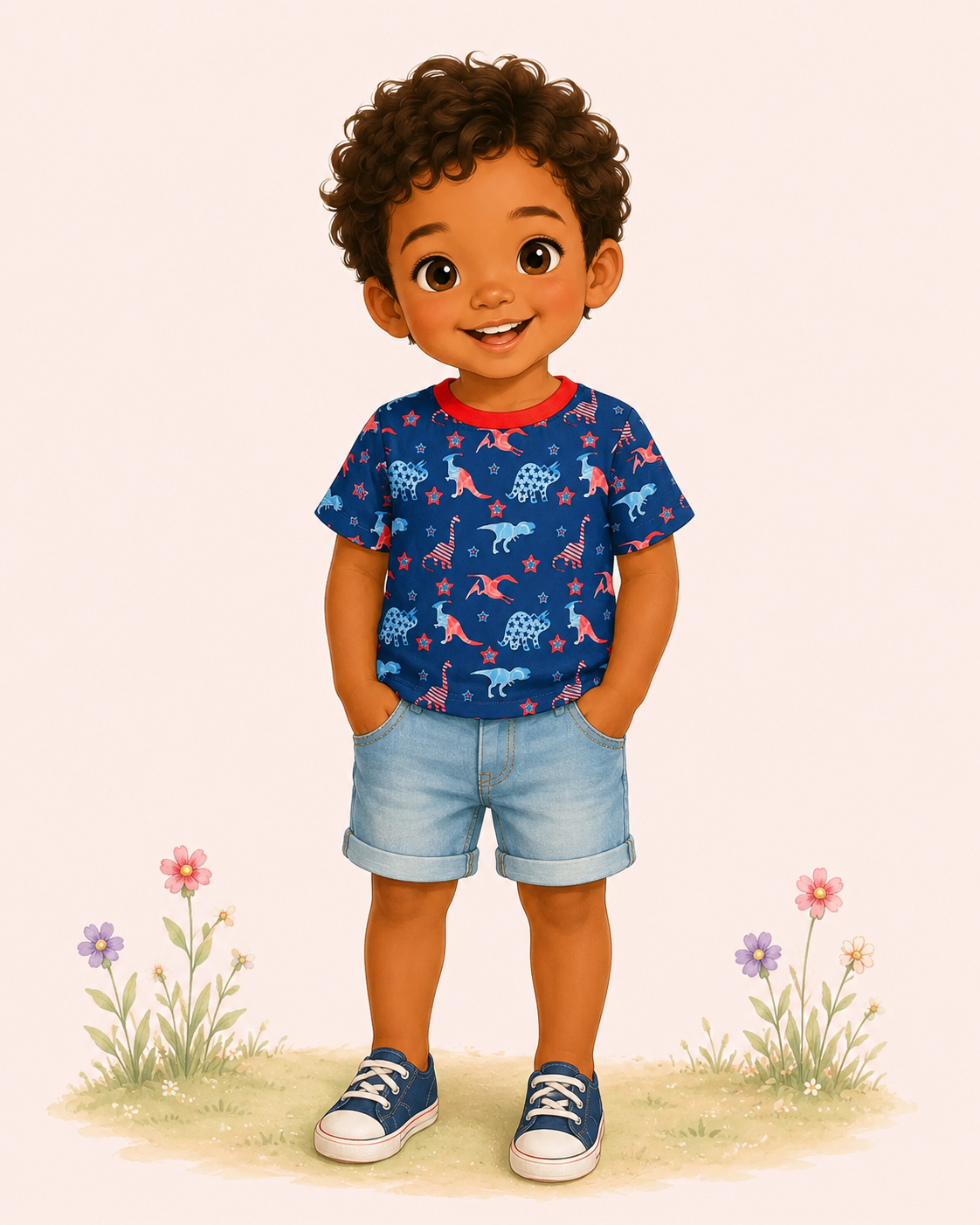 Americana Dinos Tee | TwoCan