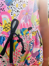 Retro Flower Power Shorts Romper by Twocan