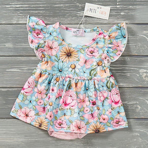 Garden Elegance Baby Romper by Pete and Lucy