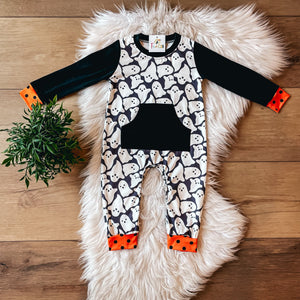 White as a Ghost Baby Romper by Twocan **PREORDER**