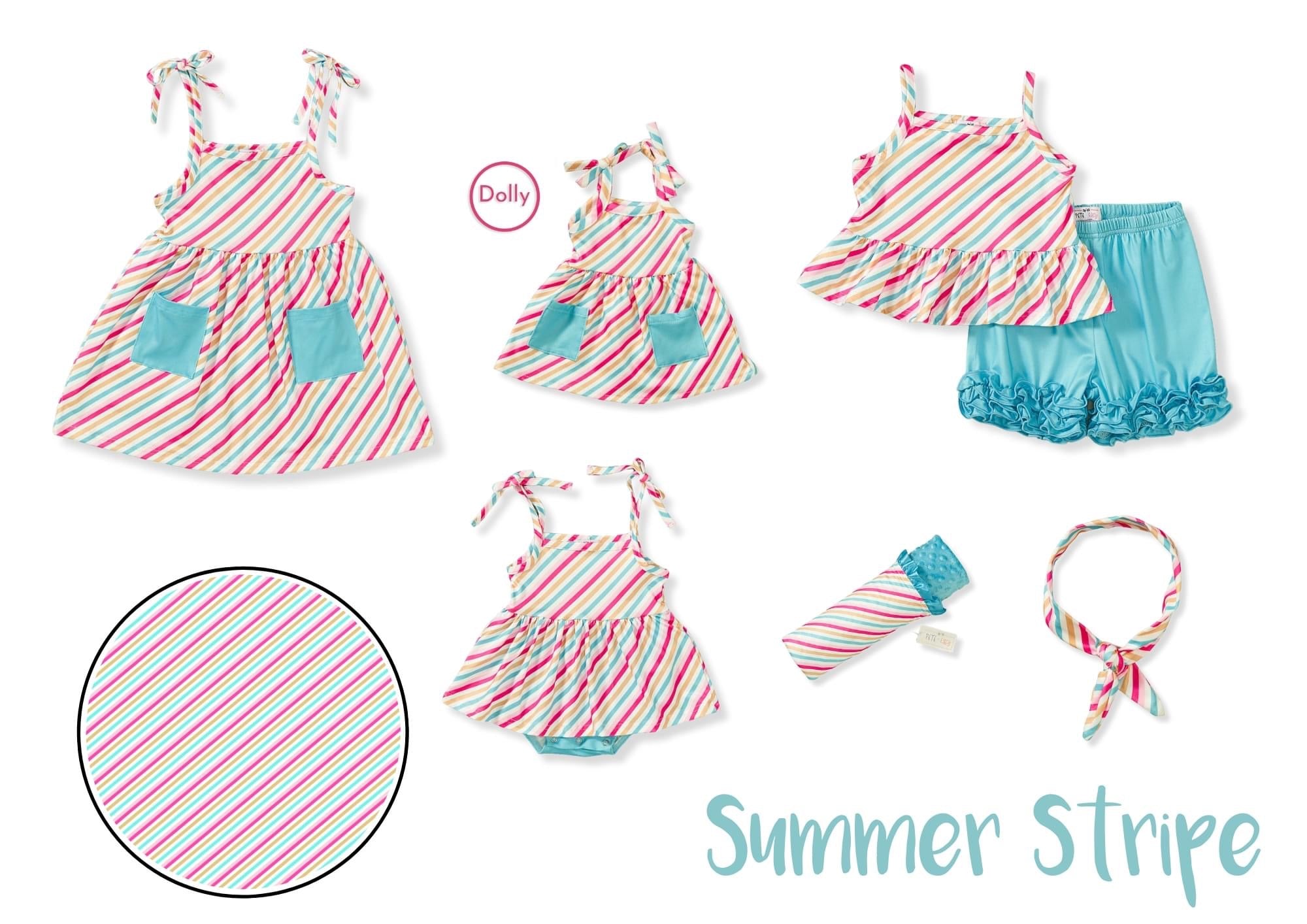 Summer Stripes Dolly Dress by Pete and Lucy