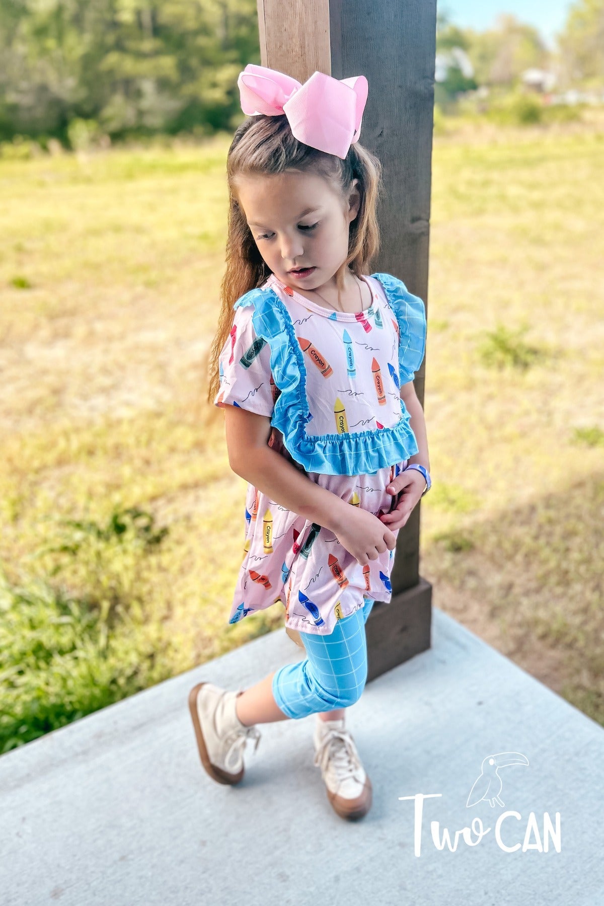 Cute Scribbles Capri Set by Twocan