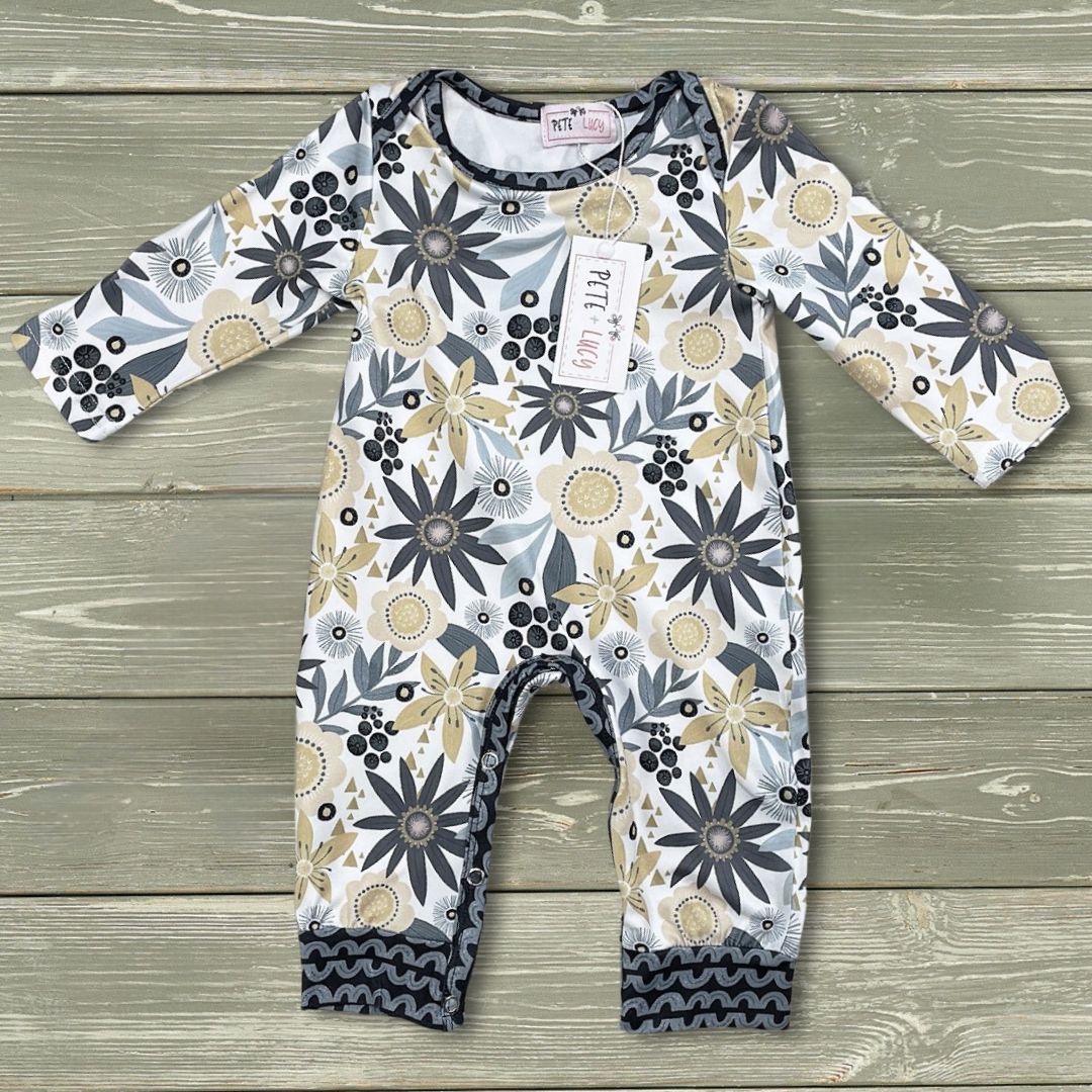 Golden Garden Baby Romper by Pete + Lucy