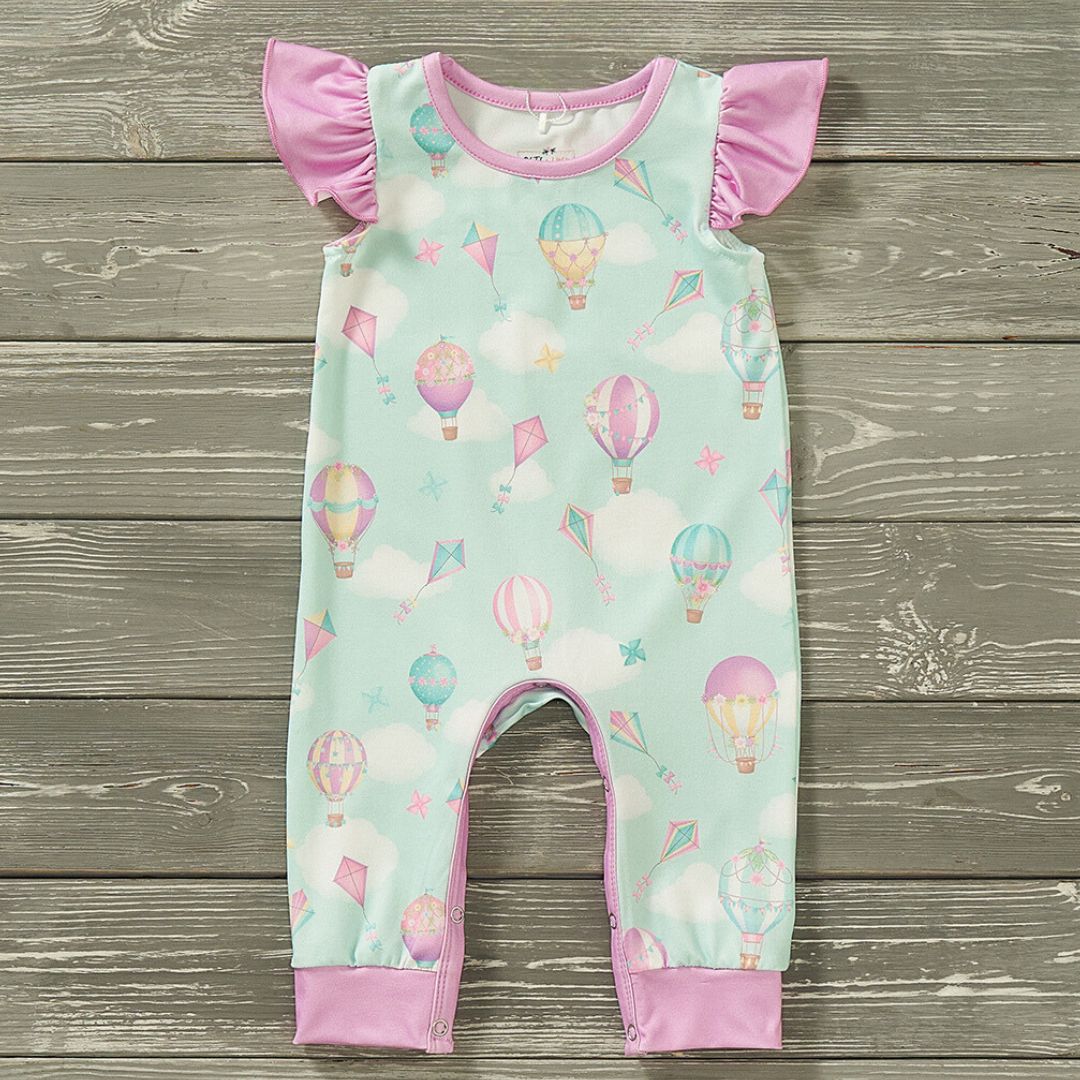 Whimsical Flight Baby Romper by Pete + Lucy