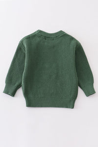 Hand-Embroidered “Joy” Sweater by Abby & Evie