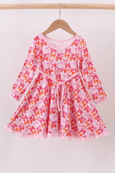 Sunset Bows Bamboo Twirl Dress