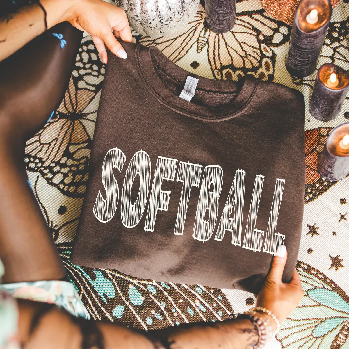 Softball Scribble Sweatshirt | Women's