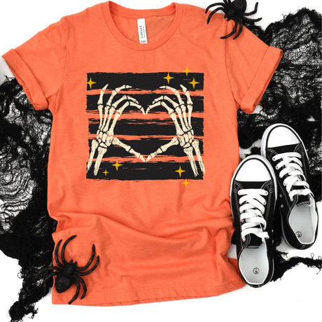 Halloween Skeleton Hands Graphic Tee | Women's