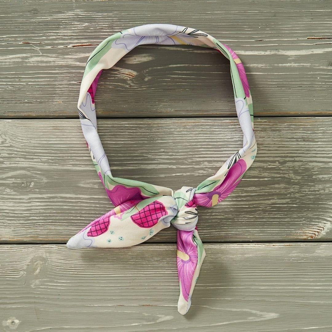 Hibiscus in the Breeze Tie Headband by Pete and Lucy