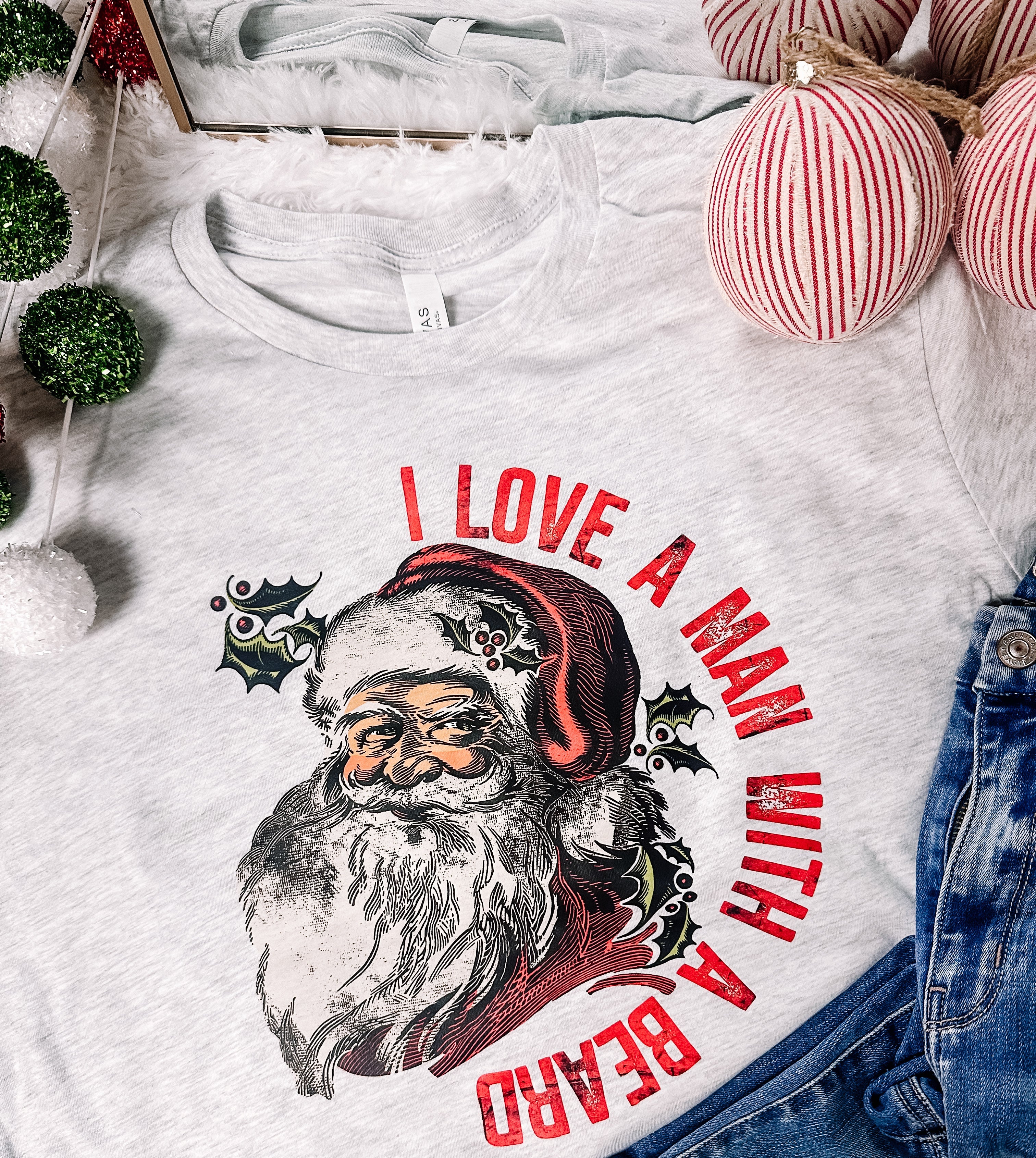 I Love a Man with a Beard | Women's Graphic Tee