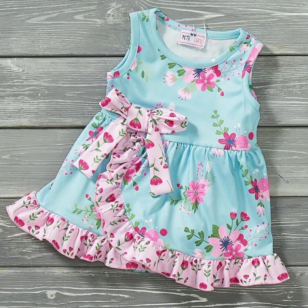 Vintage Floral Skirted Baby Bubble By Pete and Lucy