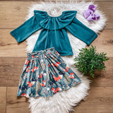 Orange Fox Skort Set by Twocan