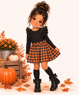 Harvest Gingham Skort Set | Pete + Lucy
