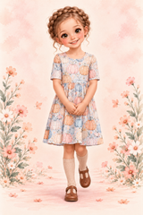 Fall Pumpkins Bamboo Twirl Dress | Landrie Lou