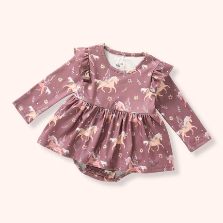 Wild Spirit Baby Skirted Romper | Pete and Lucy