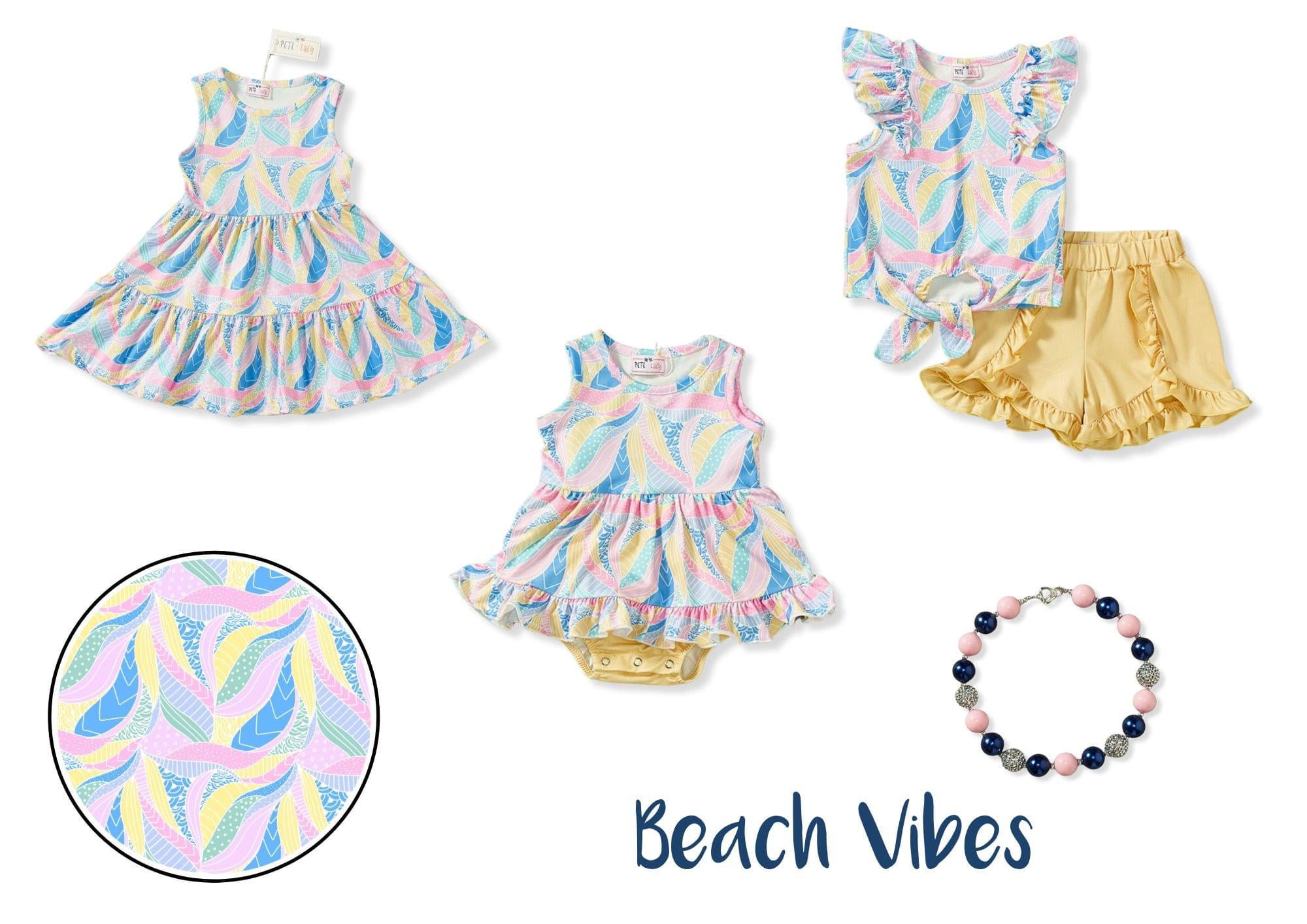 Beach Vibes Baby Romper by Pete and Lucy