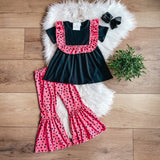 Pink Pants Set by Wellie Kate