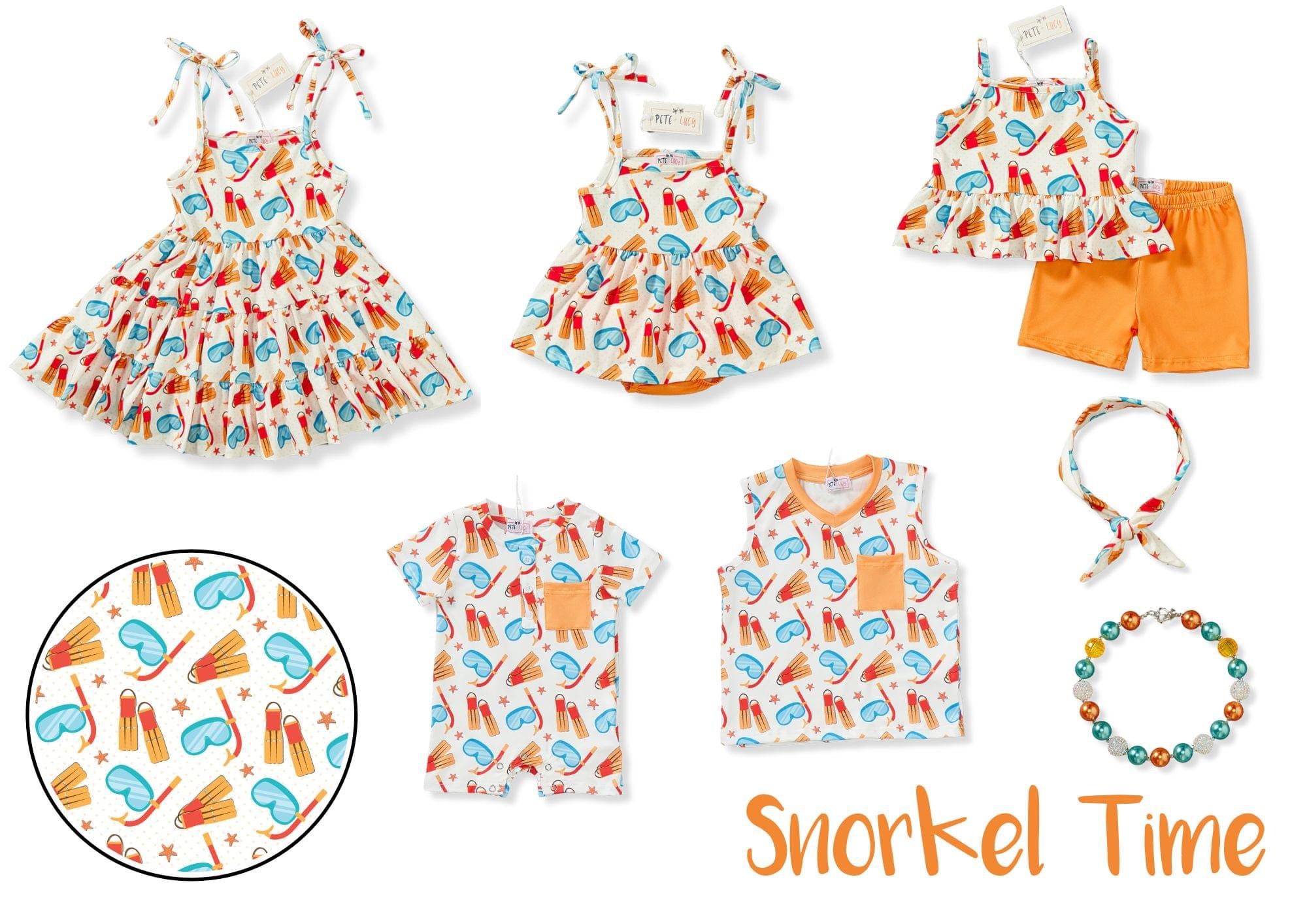 Snorkel Time Baby Romper By Pete and Lucy