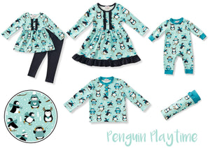 Penguin Playtime Baby Romper by Pete + Lucy