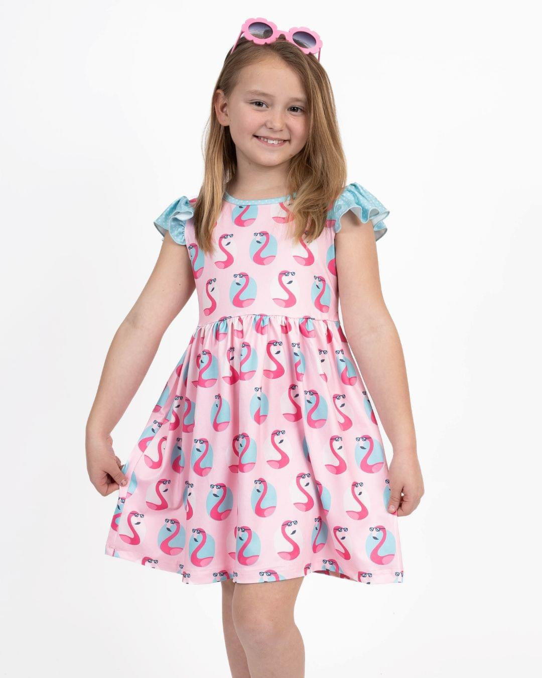 Cool Flamingo Dress by Pete and Lucy