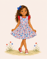 Americana Peace Dress | Twocan