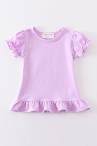 Soft Purple Ruffle Top by Abby & Evie