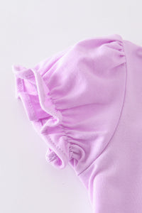 Soft Purple Ruffle Top by Abby & Evie