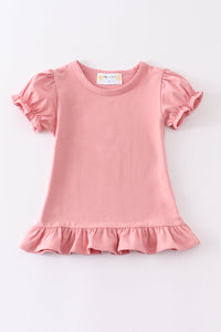 Soft Pink Ruffle Top by Abby & Evie