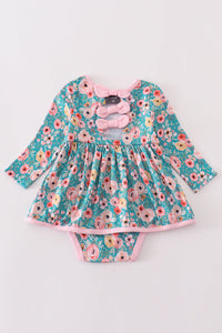 Floral Daydream Baby Skirted Romper by Abby & Evie