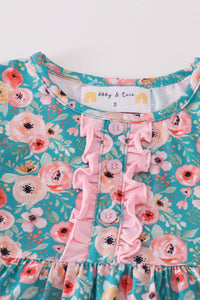 Floral Daydream Ruffle Pants Set by Abby & Evie