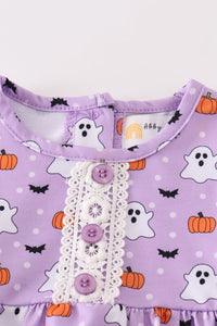 Lilac Boo Baby Romper by Abby & Evie