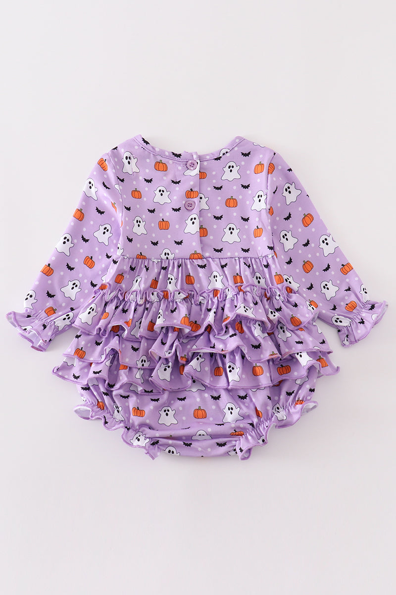 Lilac Boo Baby Romper by Abby & Evie