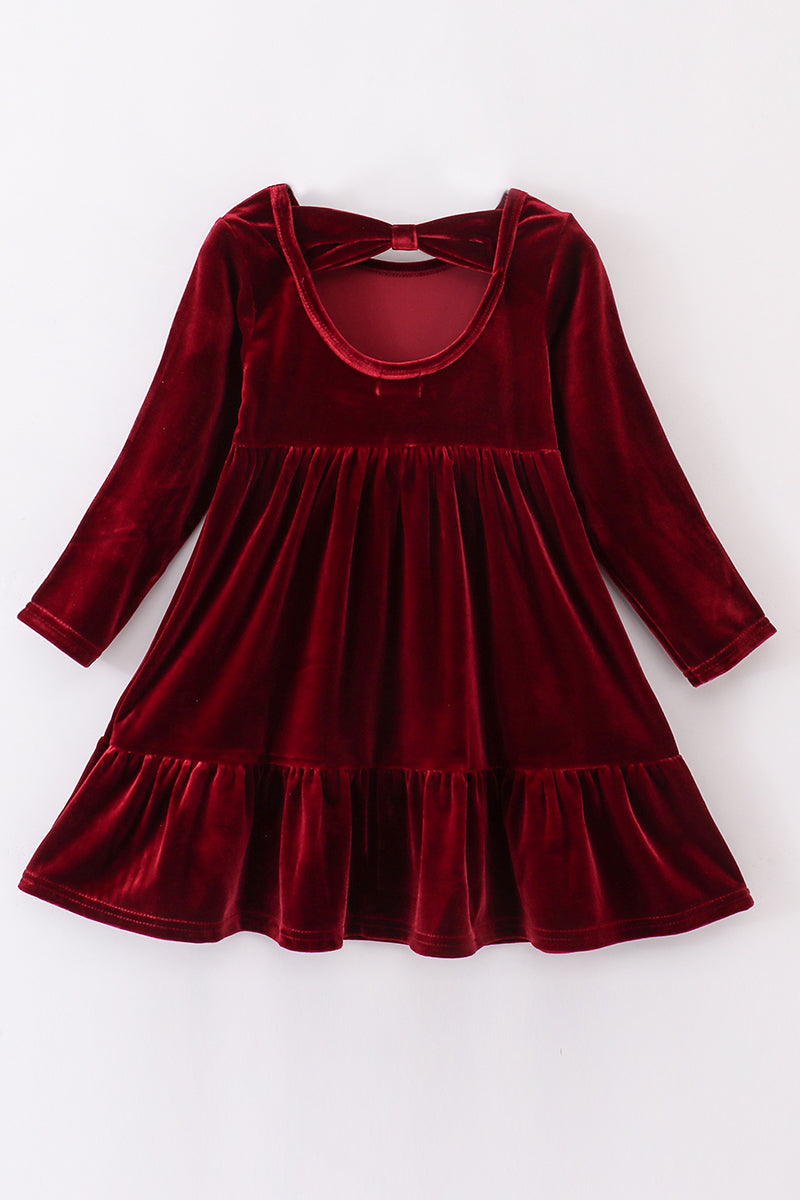 Ruby Red Tiered Dress by Abby & Evie