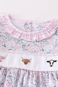 Cattle & Blooms Embroidered Outfit Set by Abby & Evie