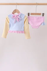 Rainbow Sherbet Two-Piece Rashguard | UPF 50+