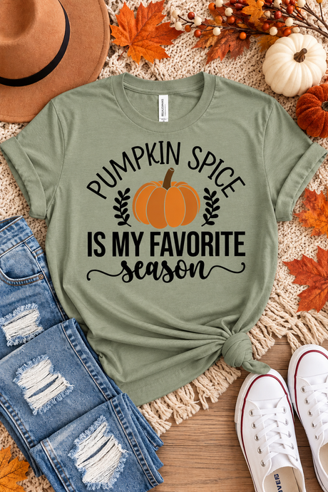 Pumpkin Spice Favorite Season Graphic Tee | Women's