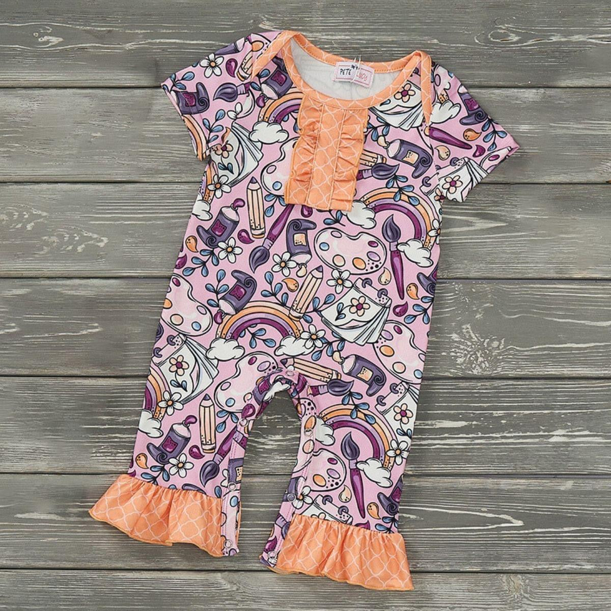 A Work of Art Baby Romper by Pete and Lucy