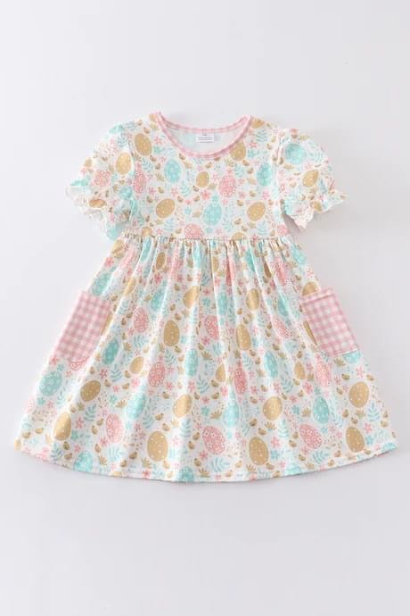 Easter Egg Ruffle Dress