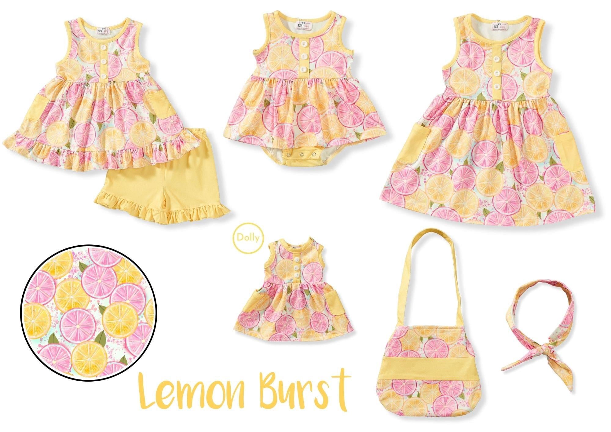 Lemon Burst Shorts Set by Pete and Lucy