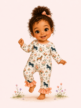 Stable Friends Baby Romper | Pete + Lucy
