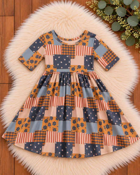 Quilted Garden Bamboo Twirl Dress | Landrie Lou
